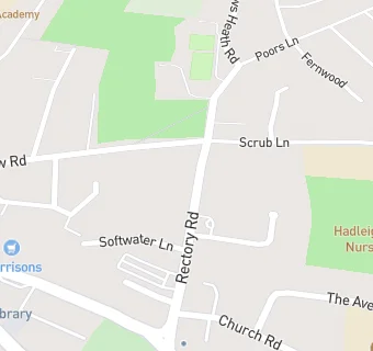 map for Hadleigh & Thundersley Cricket Club