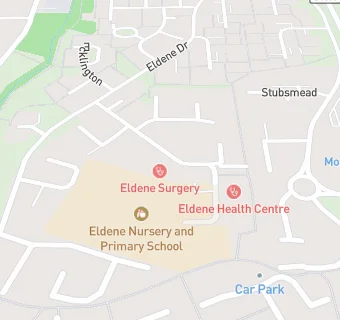 map for Eldene Surgery