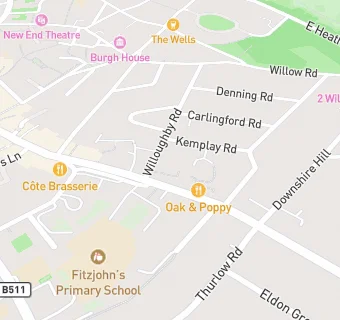 map for Hampstead Hill Pre-Preparatory School