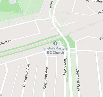 map for English Martyrs Church Hall