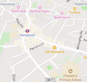 map for La Creperie De Hampstead