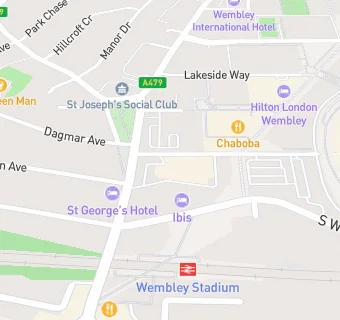 map for Holiday Inn- Wembley