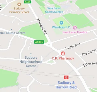 map for Sudbury Post Office Store/Egg Junction