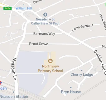 map for Northview Junior and Infant School