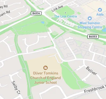 map for Oliver Tomkins CE VA Schools