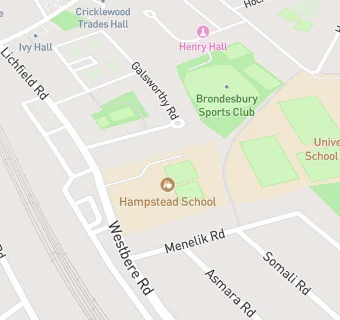 map for Hampstead School