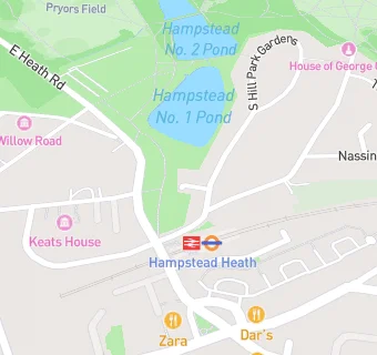 map for Park End Surgery