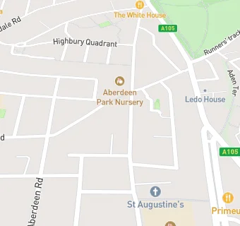 map for Care UK, Highbury New Park Care Home