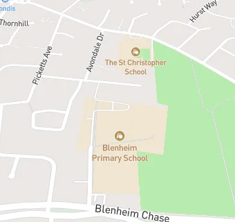 map for Blenheim Primary School Nursery