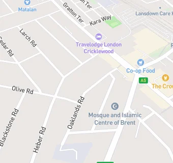 map for Cricklewood Health Centre