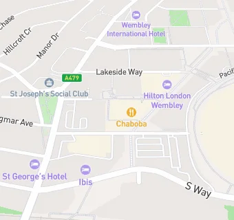 map for Las Iguanas Wembley also t/a Super Nonna