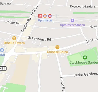 map for Upminster Tandoori