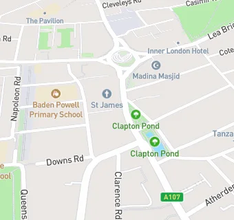 map for The Clapton Hart