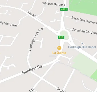 map for The Benfleet Dental Centre