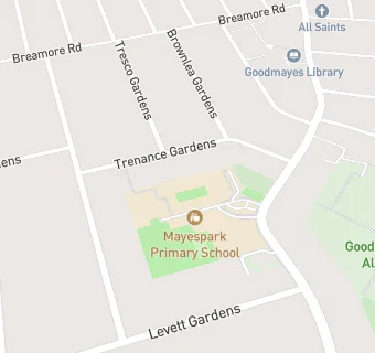 map for Mayespark Primary School