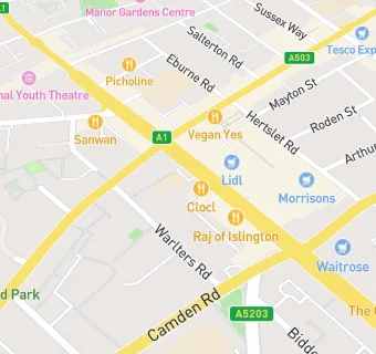 map for Holloway SDA Church