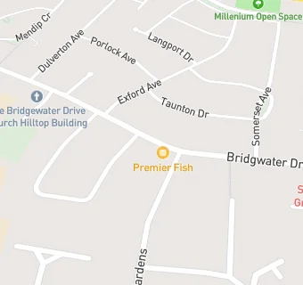 map for Bridgwater Pharmacy