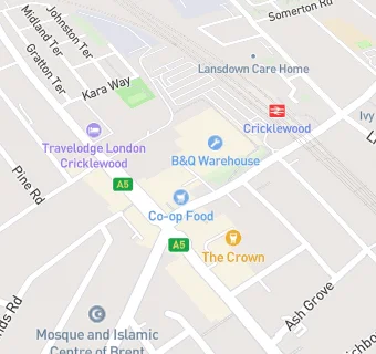 map for Sahin's Supermarket