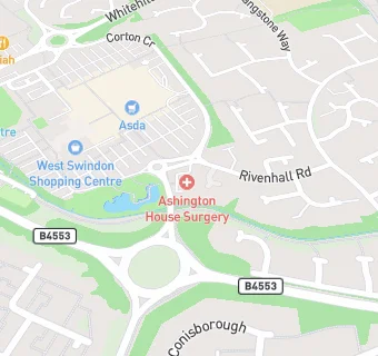 map for Ashington House Surgery