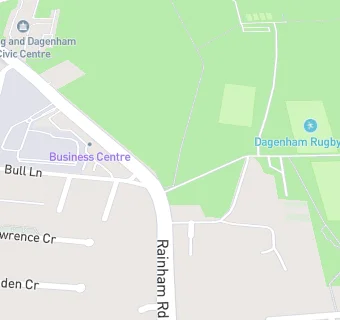 map for Dagenham Rugby Club