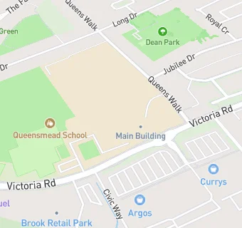 map for Queensmead School