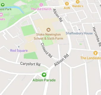 map for Stoke Newington School