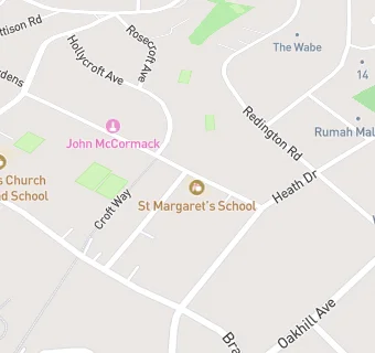 map for St Margaret's School
