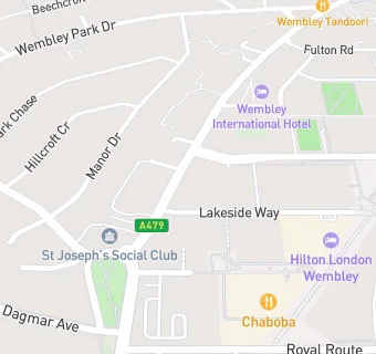 map for Hilton London Wembley