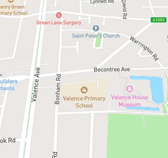 map for Valence Primary School