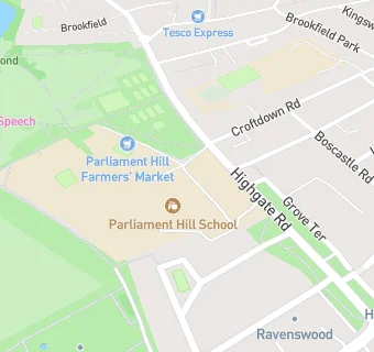 map for Parliament Hill School