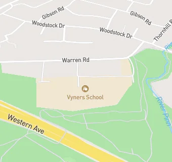 map for Vyners School