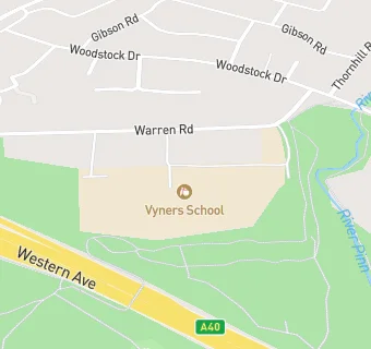 map for Vyners School