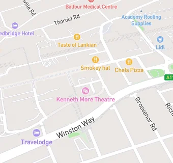 map for Kenneth More Theatre