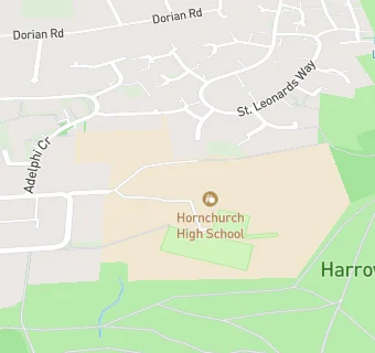map for Hornchurch High School