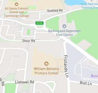 map for William Bellamy Primary School