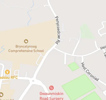 map for Bryncelynnog Comprehensive School