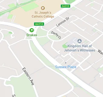 map for Queens Drive Service Station