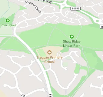 map for Tregoze Primary School