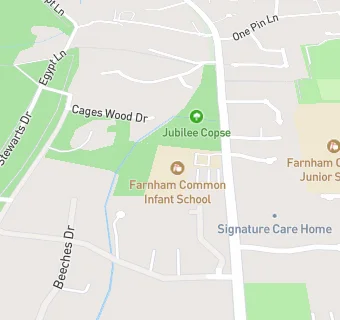 map for Farnham Common Infant School