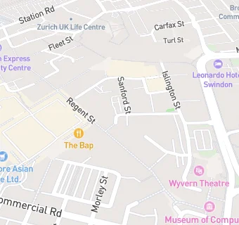 map for Swindon No 1 Street Cafe