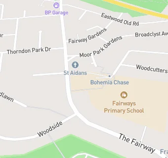 map for Fairways Primary School