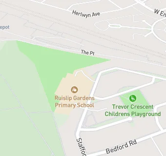 map for Ruislip Gardens Infant School