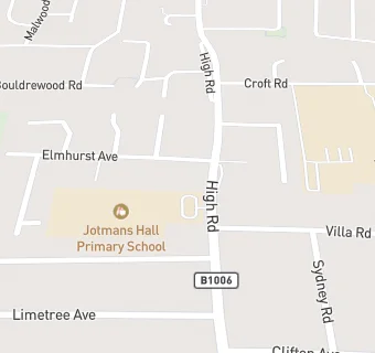 map for Jotmans Hall Primary School