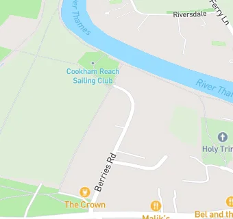 map for Cookham Reach Sailing Club