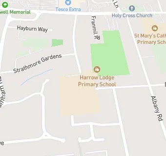 map for HES @ Harrow Lodge Primary