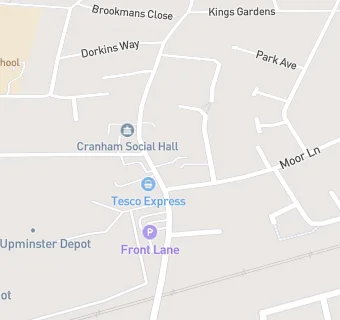 map for Cranham Village Bakery