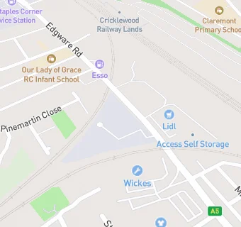 map for The Cricklewood Club