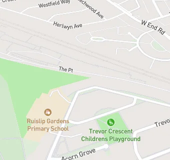 map for Ruislip Gardens Primary School