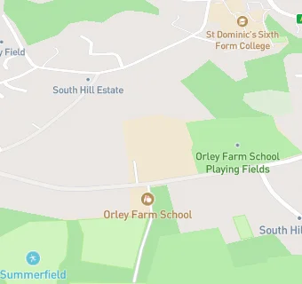 map for Orley Farm School