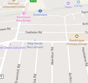 map for Goodmayes Dental Practice